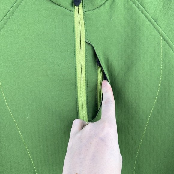 Brooks Jacket Womens Small‎ Green Shelter Tech Zip Up Running Walking Outdoor - Picture 4 of 16
